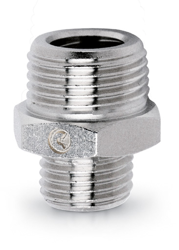 3/8" x 1/2" BSPP REDUCING NIPPLE - 2511 3/8-1/2